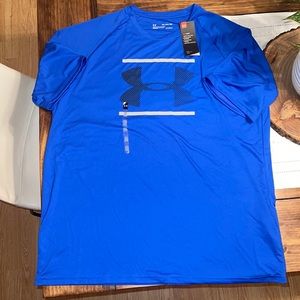 NWT UA Blue SL HeatGear Tee XXL